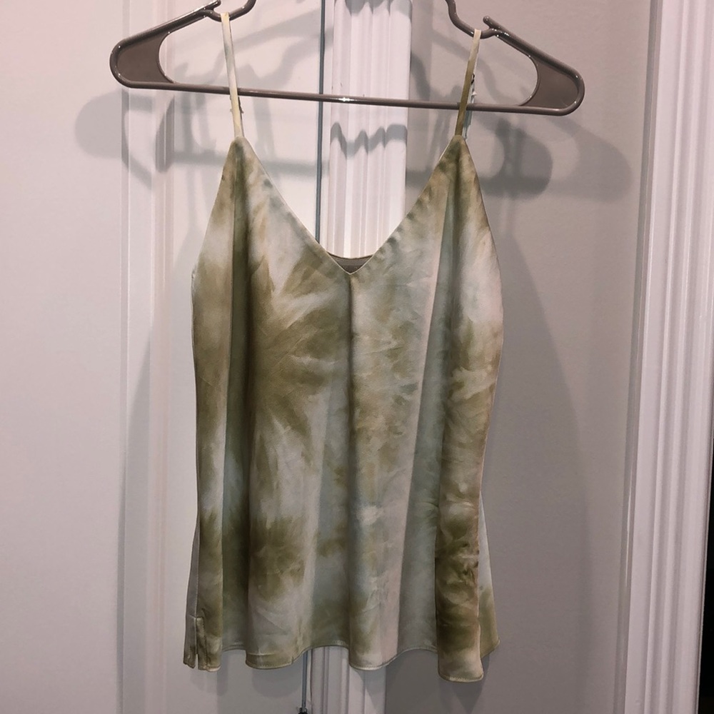 Gianni bini tie-dye V-neck satin tank